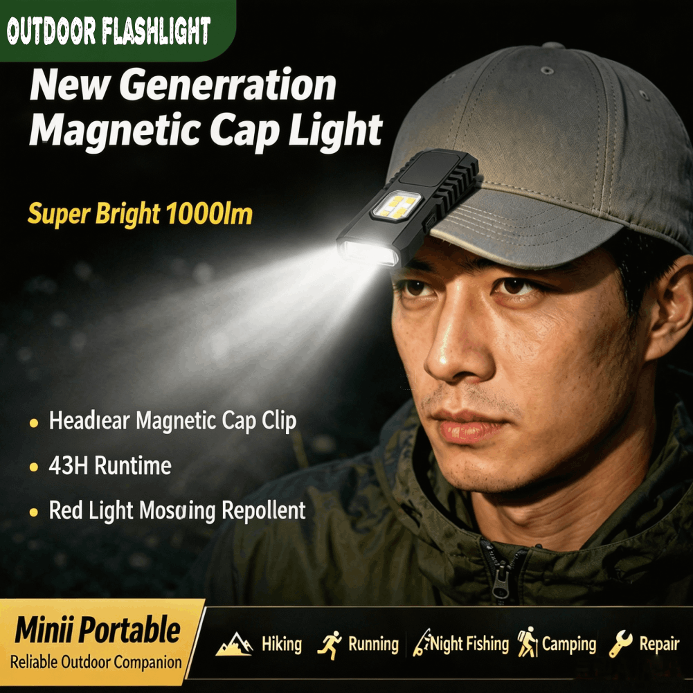 Outdoor Camping Lighting - Multifunctional USB Rechargeable Keychain Flashlight Mini