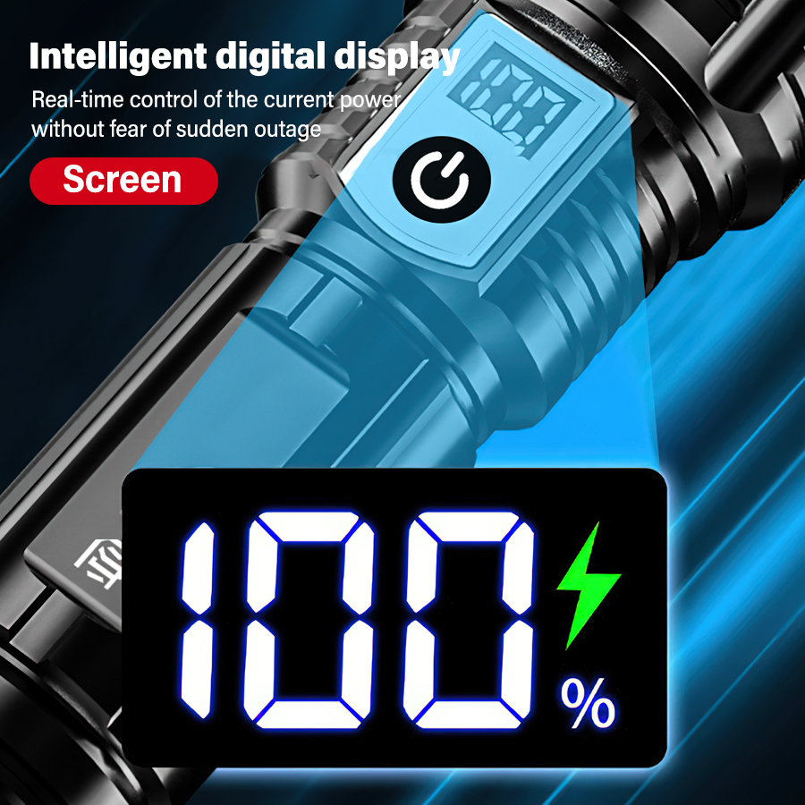 High Power 200000LM LED Flashl - đánh giá và giá Outdoor Camping Lighting