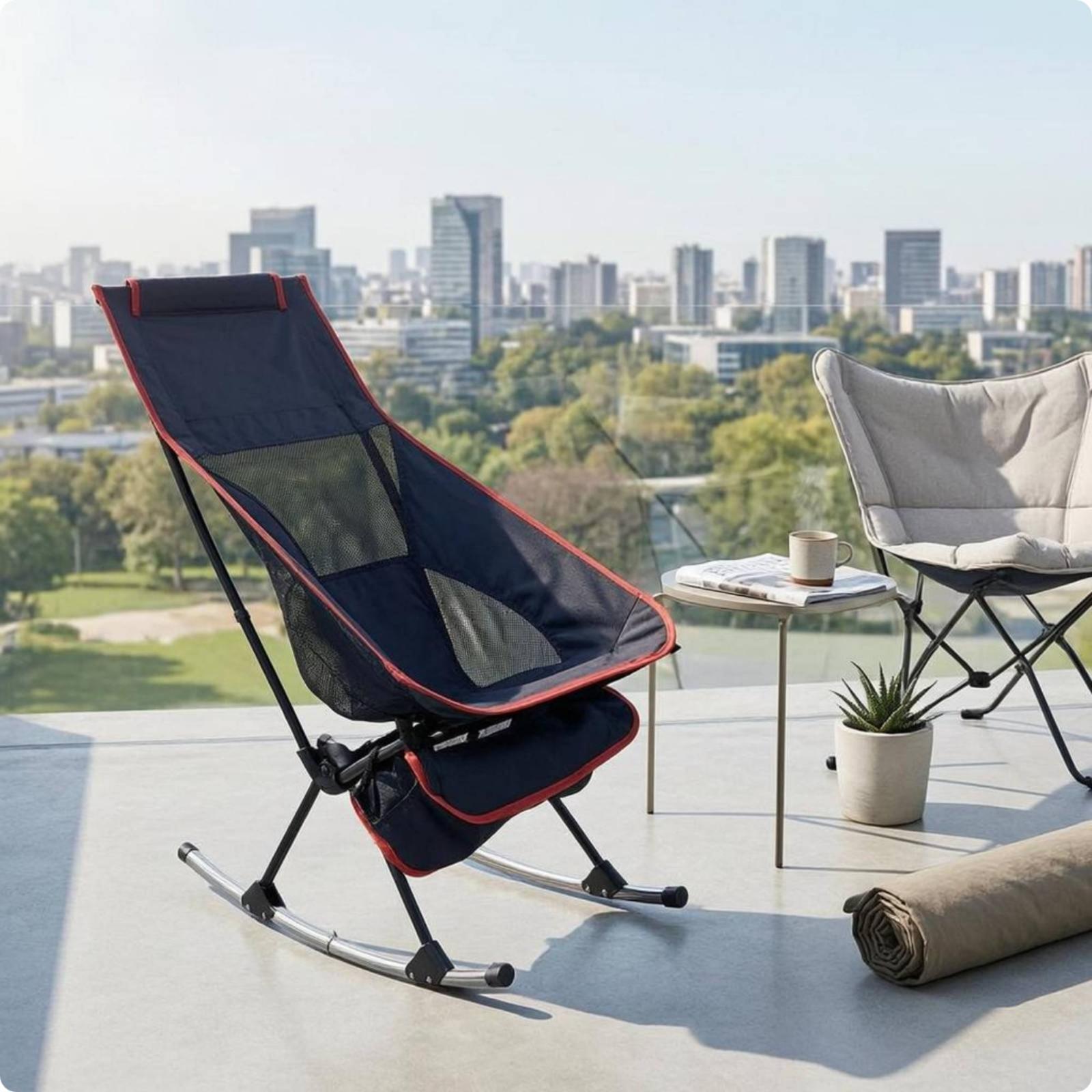 Foldable Outdoor Rocking Chair - đánh giá và giá Outdoor Camping Rocking Chair