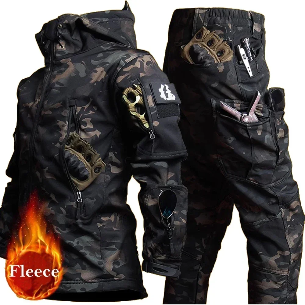 Winter Autumn Fleece Warm Wate - đánh giá và giá Outdoor Camping Jacket