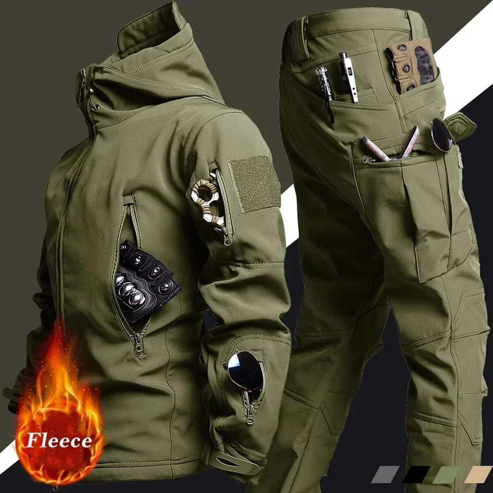 Winter Autumn Fleece Warm Wate - đánh giá và giá Outdoor Camping Jacket