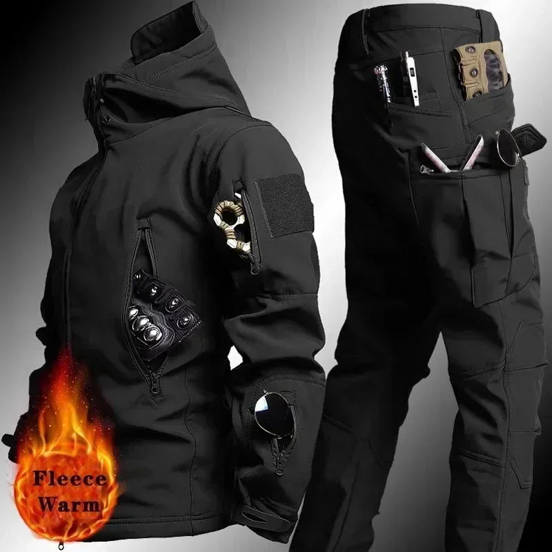 Winter Autumn Fleece Warm Wate - đánh giá và giá Outdoor Camping Jacket