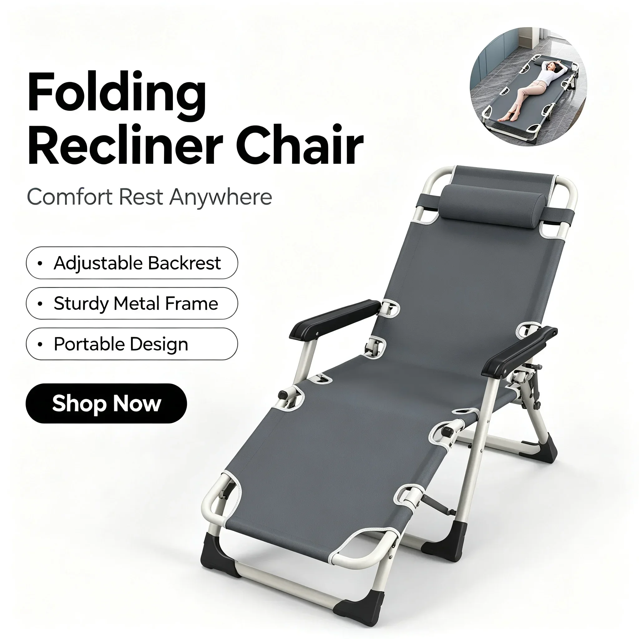 Office Lunch Nap Folding Loung - đánh giá và giá Outdoor Camping Recliner Chairs