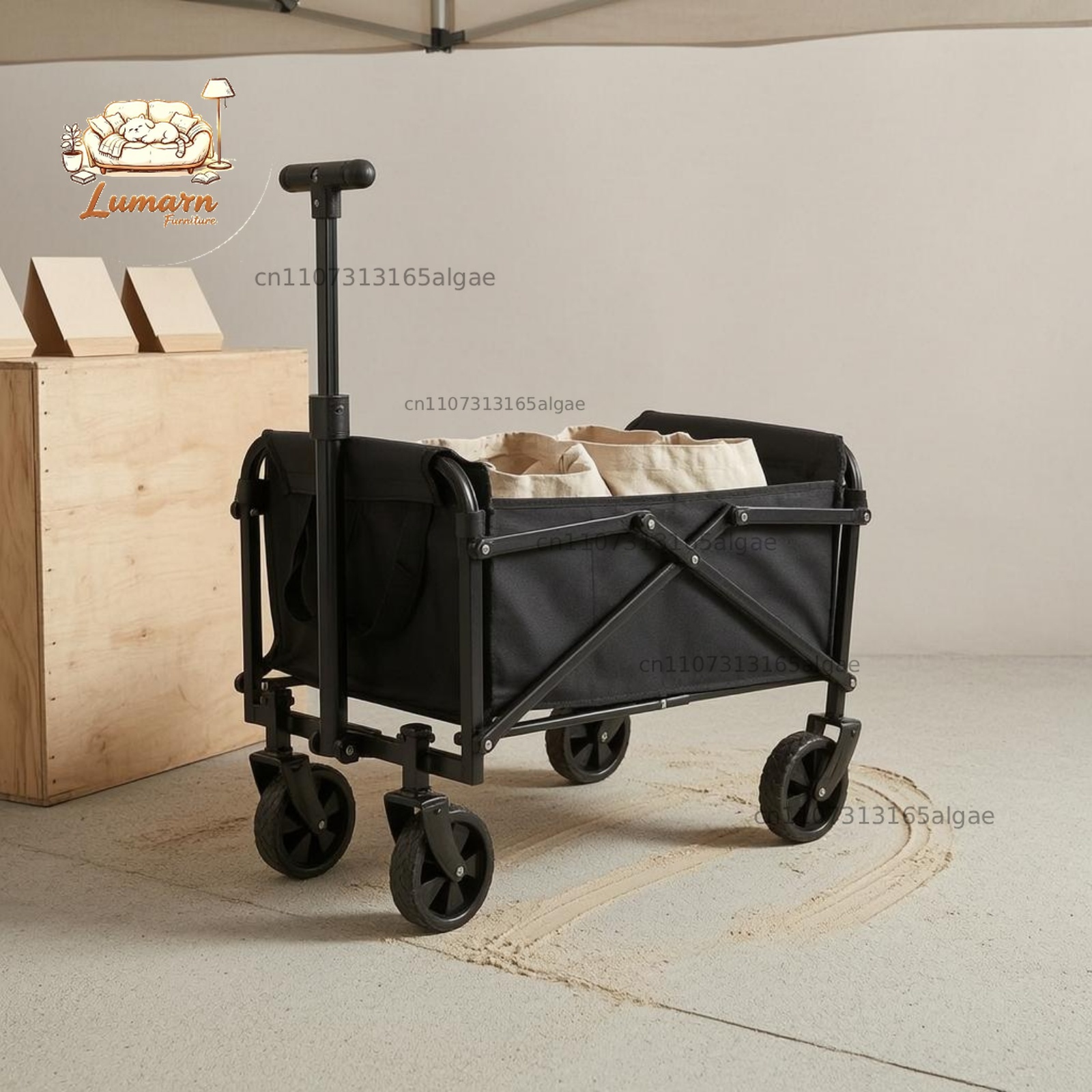 Foldable Camping Wagon Carbon  - đánh giá và giá Jinli Outdoor Camping