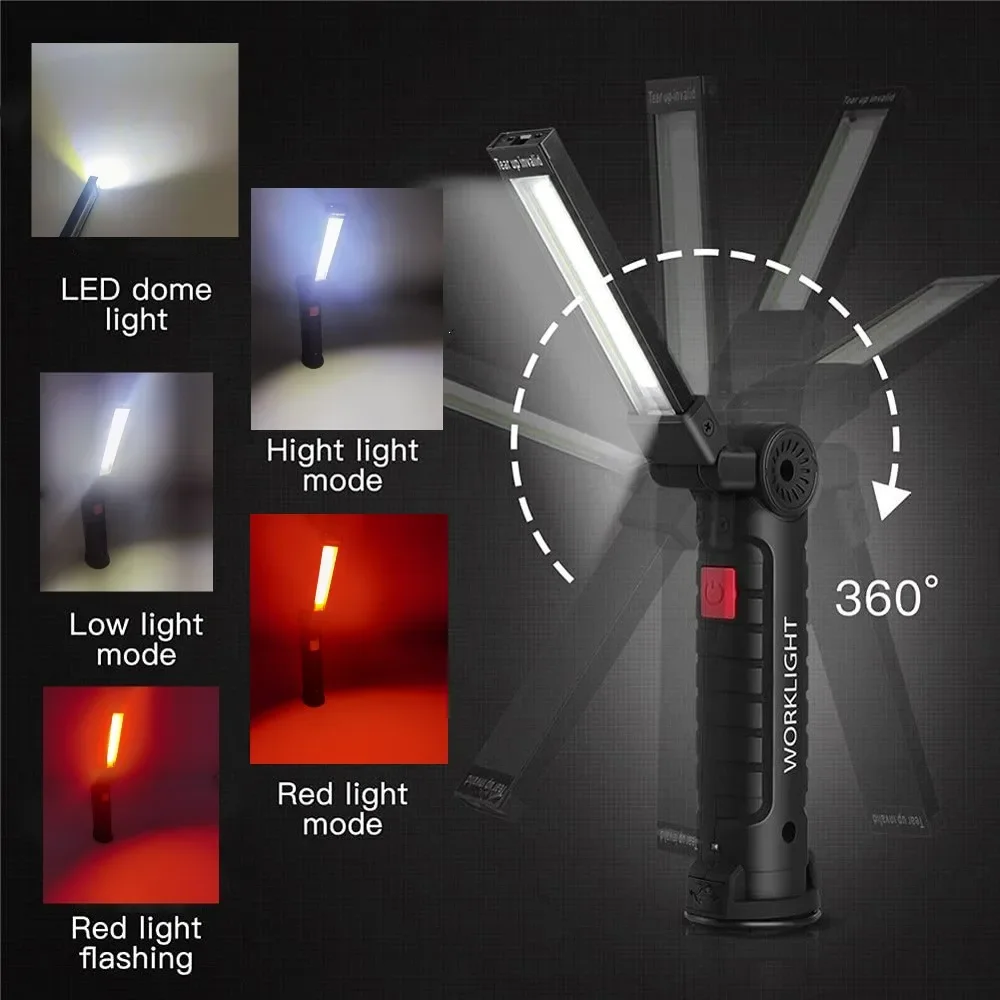 Portable COB LED Flashlight US - đánh giá và giá Outdoor Camping Lighting