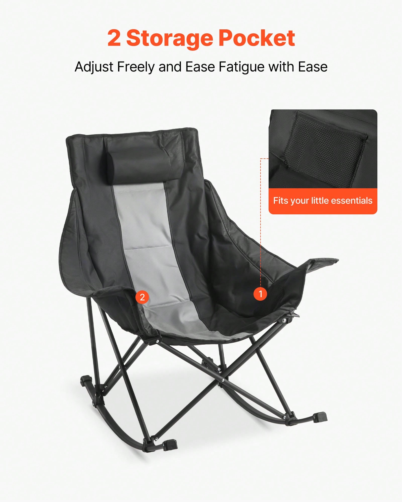 Rocking Camping Chair, Portabl - đánh giá và giá Outdoor Camping Rocking Chair
