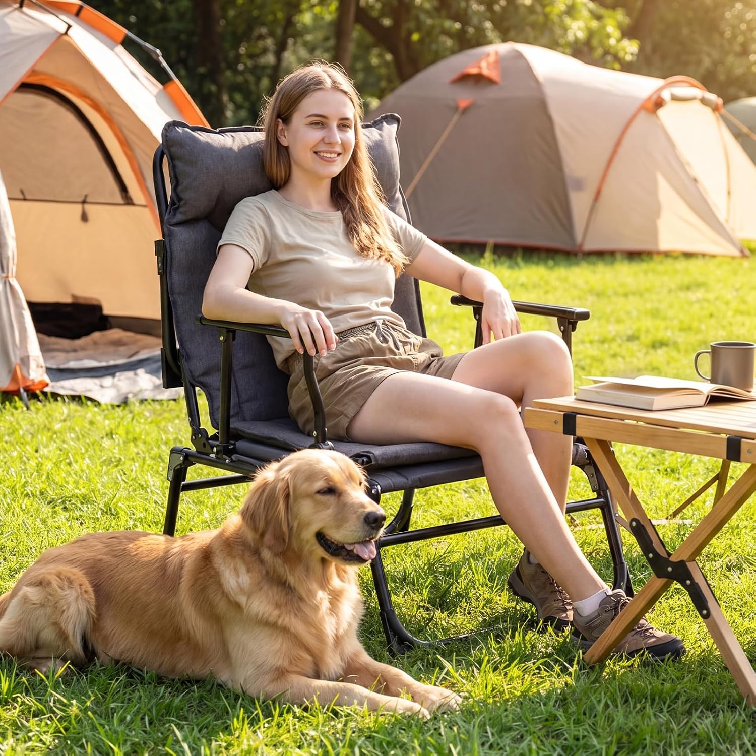 Folding Patio Lounge Chair Set - đánh giá và giá Outdoor Camping Recliner Chairs