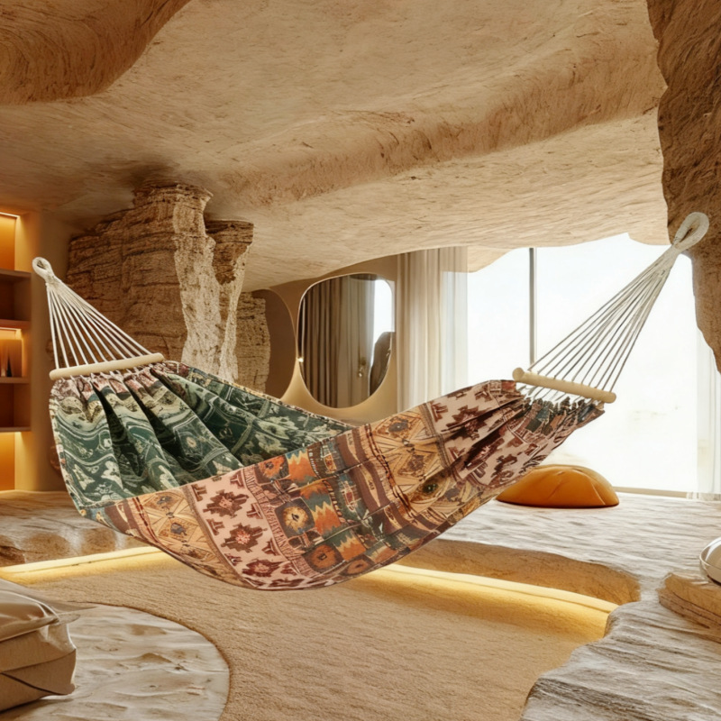 200X150cm Jacquard Retro Doubl - đánh giá và giá Camping Hammock