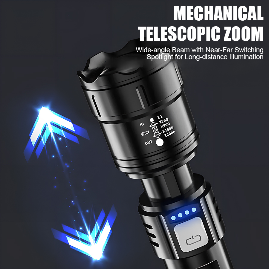 High Power P50 LED Flashlight  - đánh giá và giá Outdoor Camping Lighting