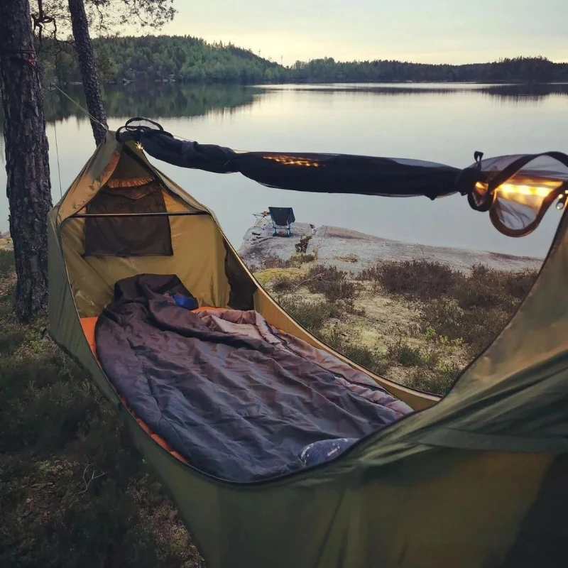 Zipper Type Mosquito Net Breat - đánh giá và giá Camping Hammock