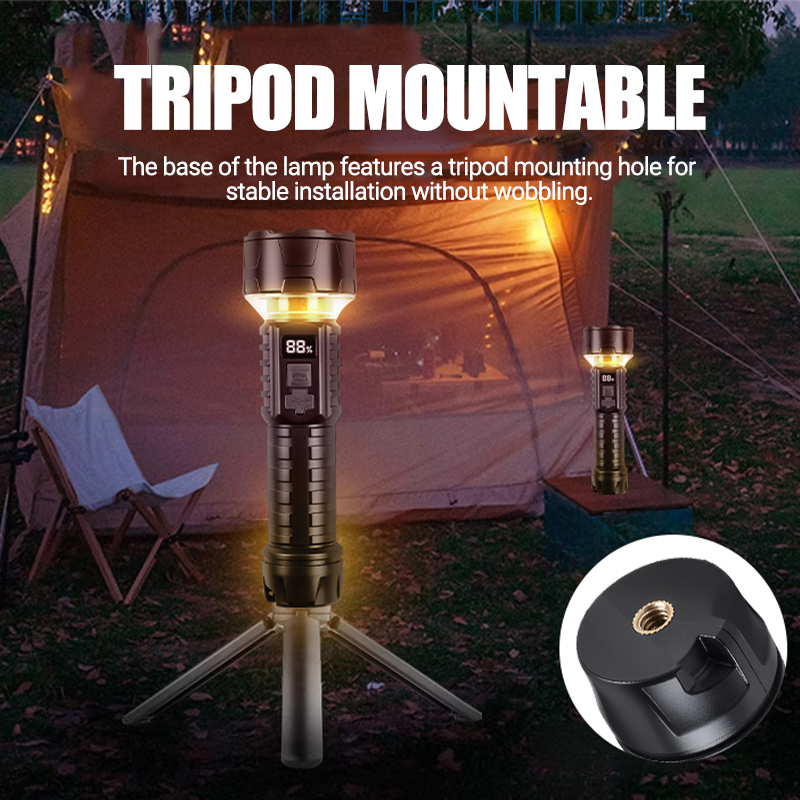 COB LED Flashlight Rechargeabl - đánh giá và giá Outdoor Camping Lighting