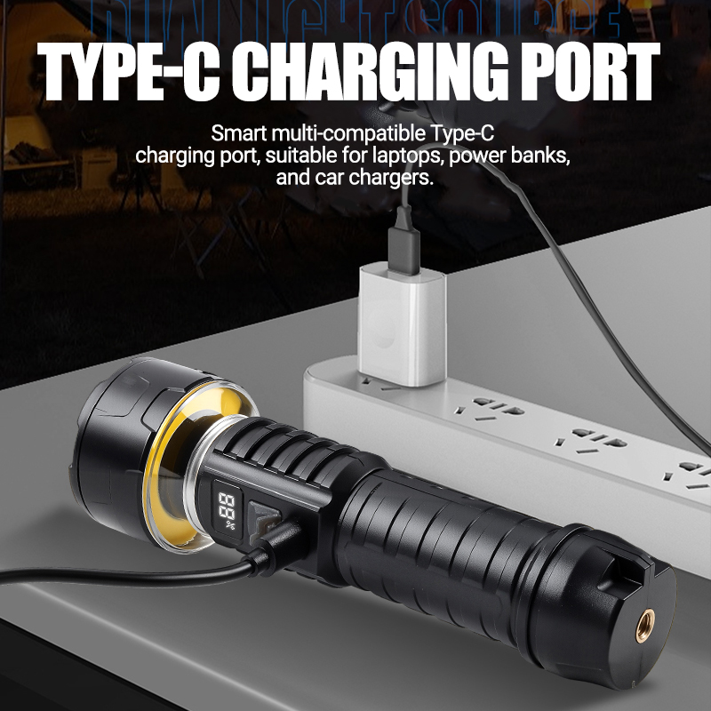 COB LED Flashlight Rechargeabl - đánh giá và giá Outdoor Camping Lighting