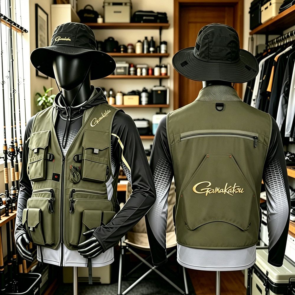 Gamakatsu Men Multi-Pocket Fis - đánh giá và giá Outdoor Camping Jacket