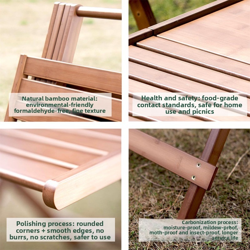 Portable Bamboo Folding Vendor - đánh giá và giá Outdoor Camping Rental
