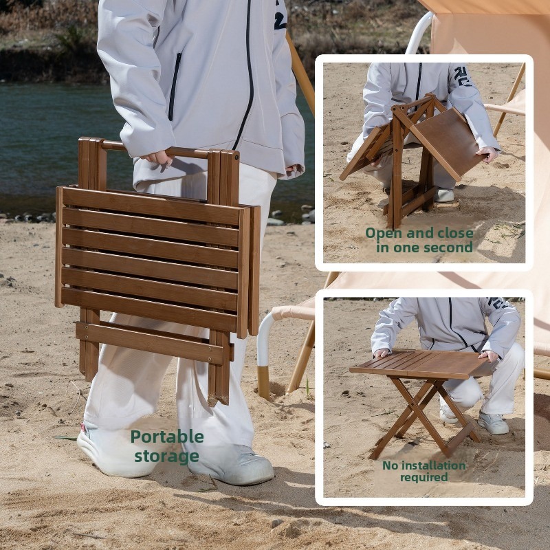 Portable Bamboo Folding Vendor - đánh giá và giá Outdoor Camping Rental