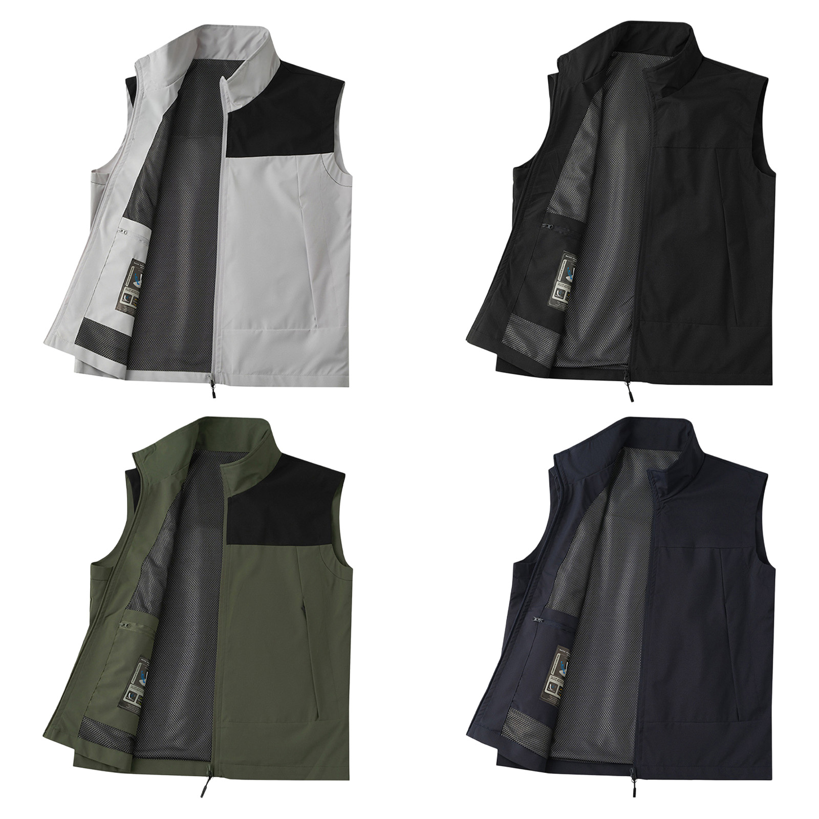#M-5XL Men Golf Vest Stand Col - đánh giá và giá Outdoor Camping Jacket