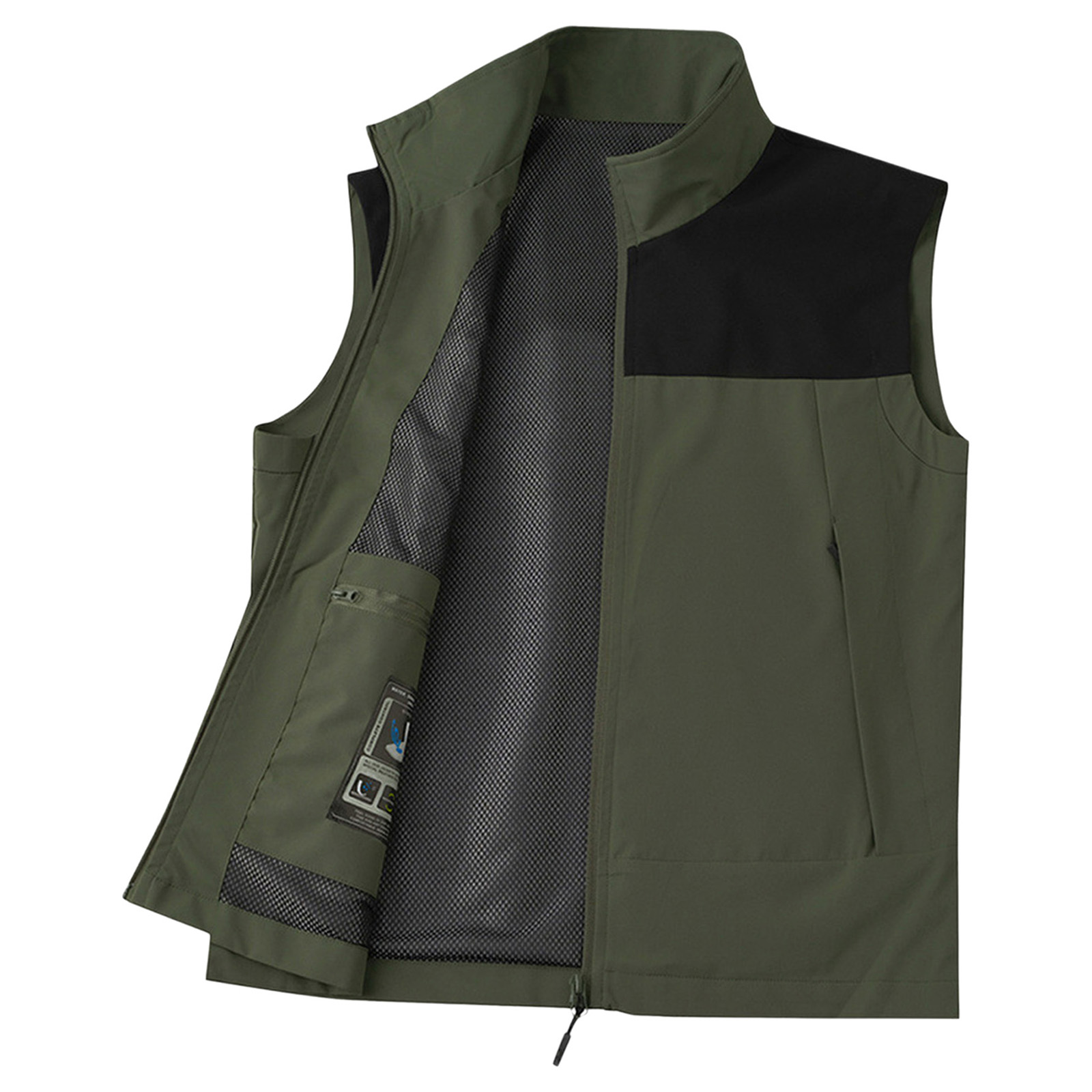 #M-5XL Men Golf Vest Stand Col - đánh giá và giá Outdoor Camping Jacket