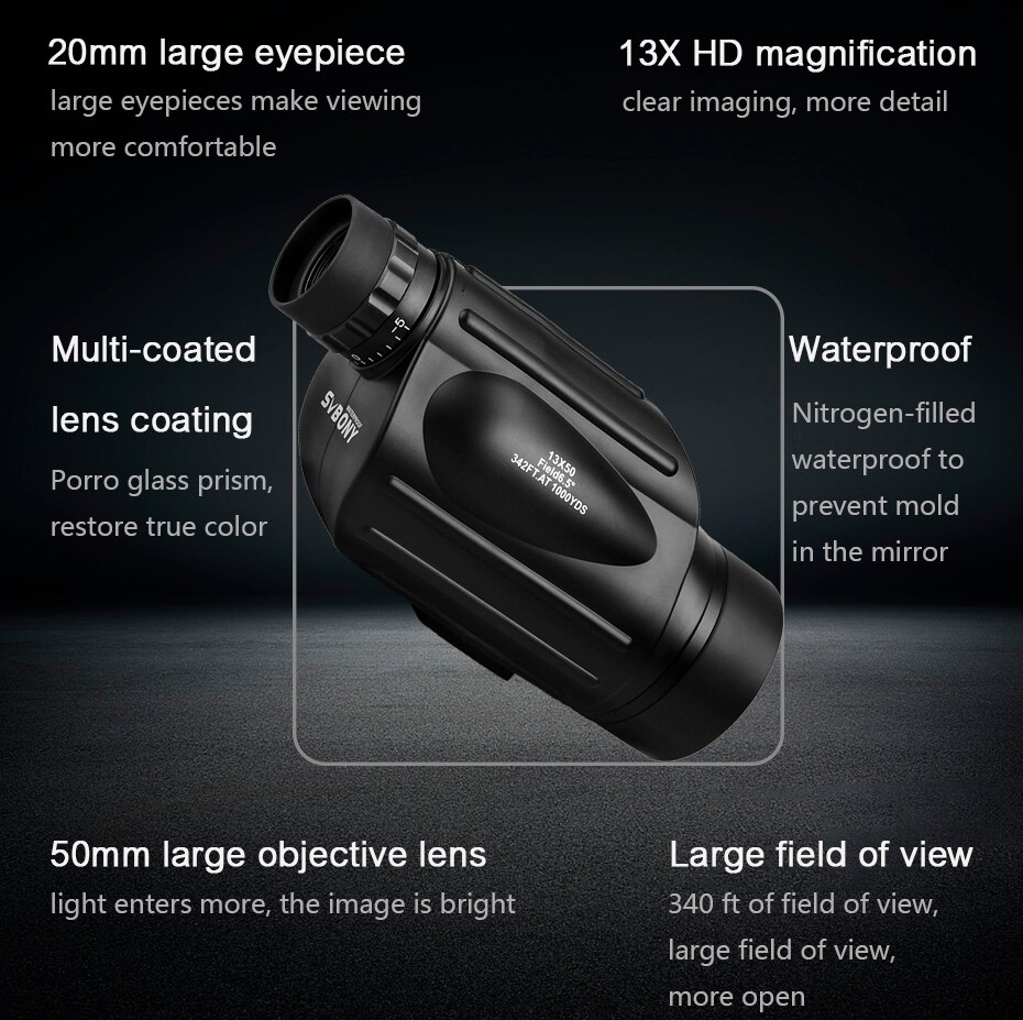 Svbony Telescope SV49 Monocula - đánh giá và giá Outdoor Camping Equipment