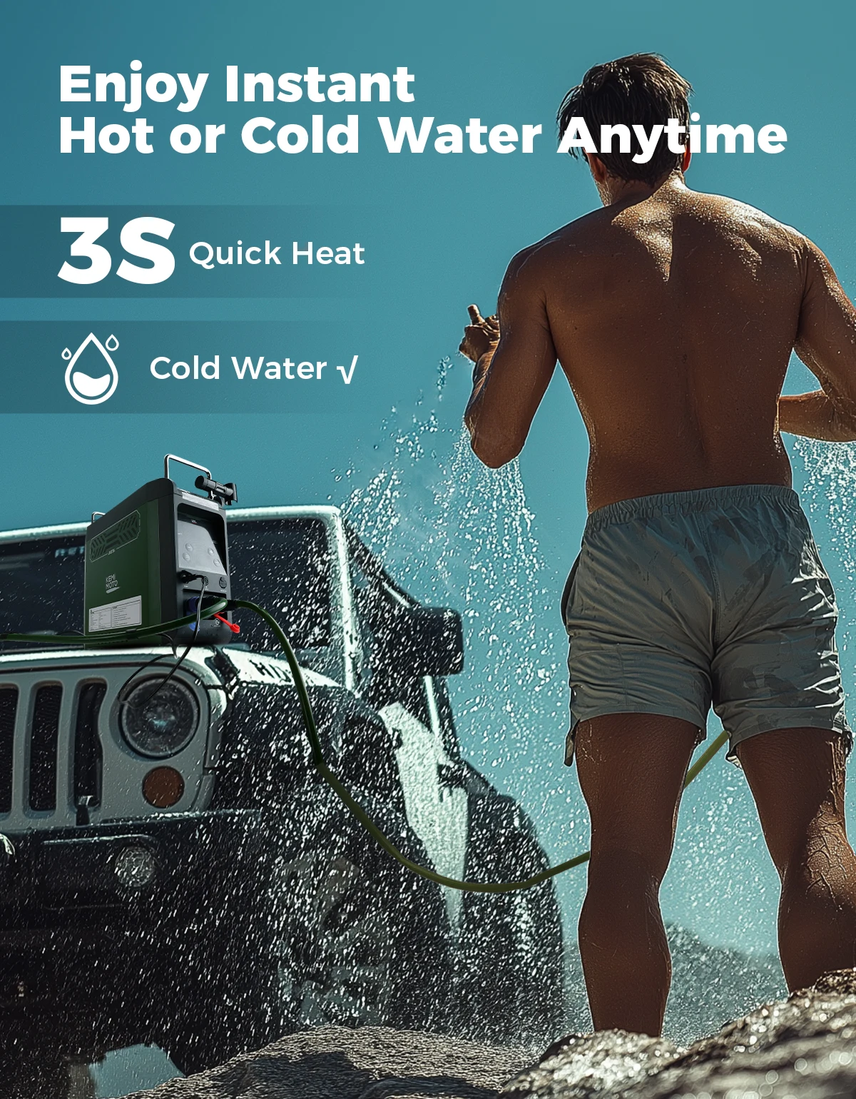 UTV 3s Instant Hot 20,000 BTU  - đánh giá và giá Outdoor Camping Water Heater