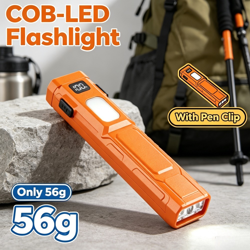 COB LED EDC Flashlight Pen‑Cli - đánh giá và giá Outdoor Camping Lighting