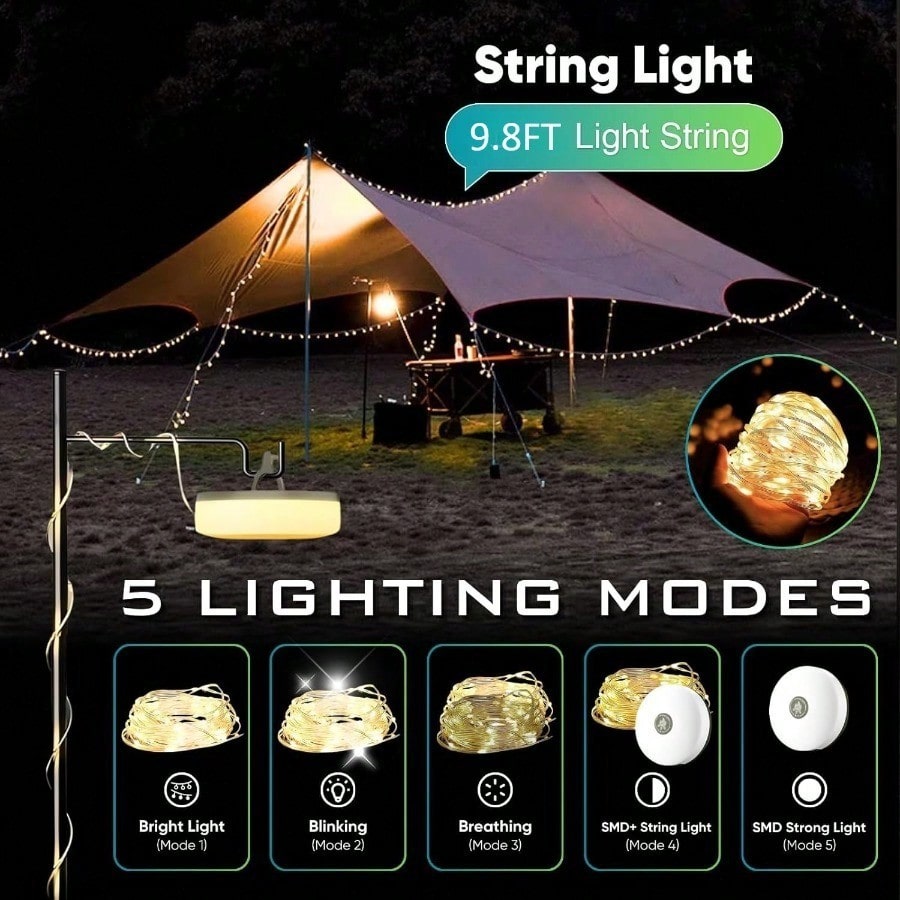 Vivid 9.8FT Retractable Fairy  - đánh giá và giá Camping Hammock