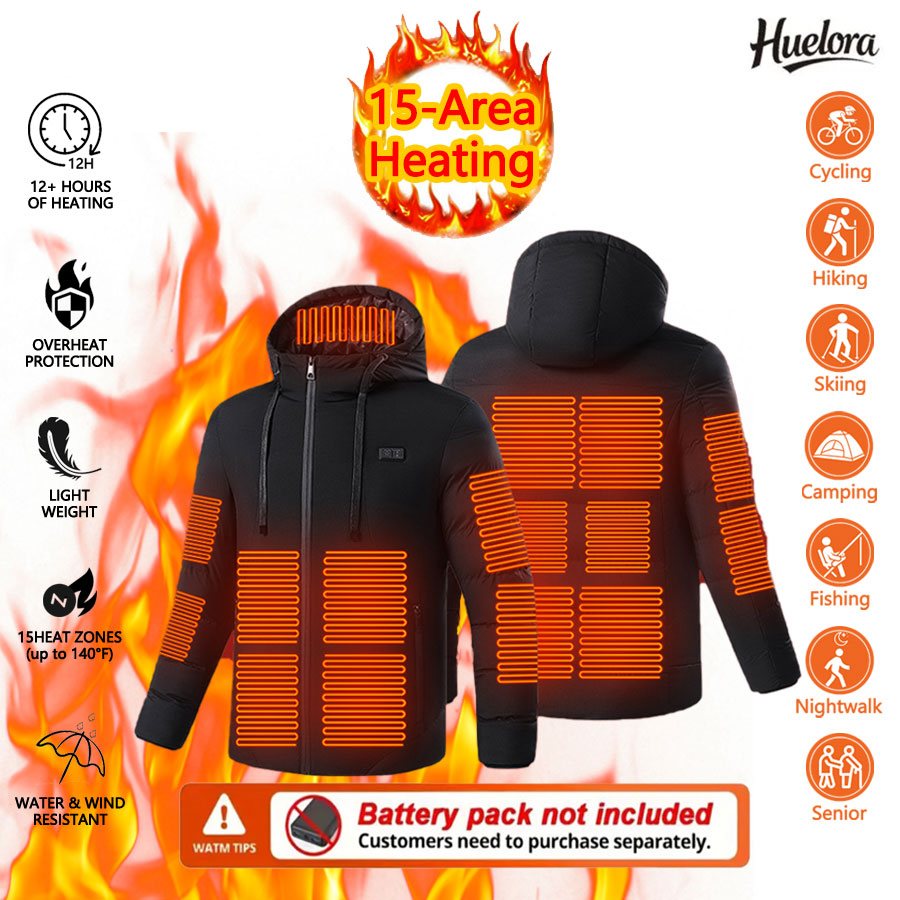 Huelora 11 Area Heated Jacket  - đánh giá và giá Outdoor Camping Jacket